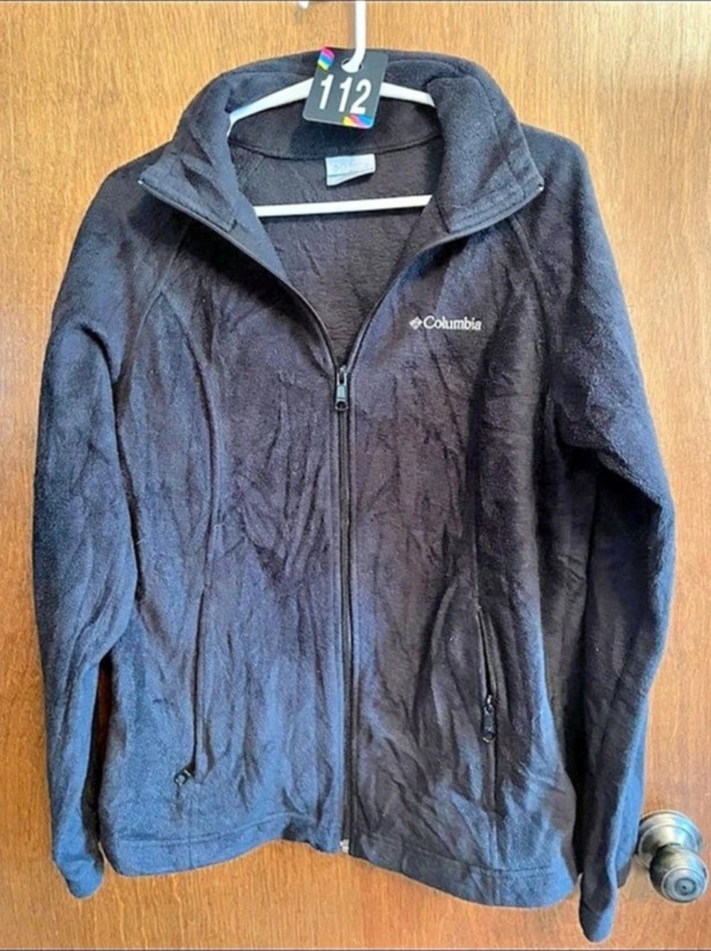 Columbia Women's Benton Springs Full Zip Fleece Jacket Black Waist 112